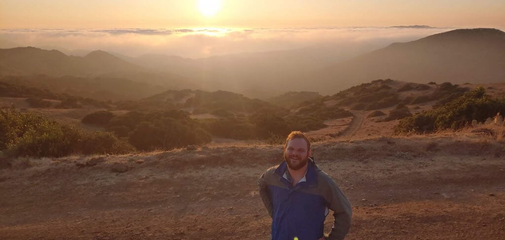 Beautiful sunset from Black Jack Campground on Catalina Island