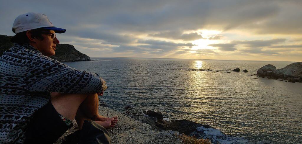 Enjoying the sunset from Little Harbor Campground