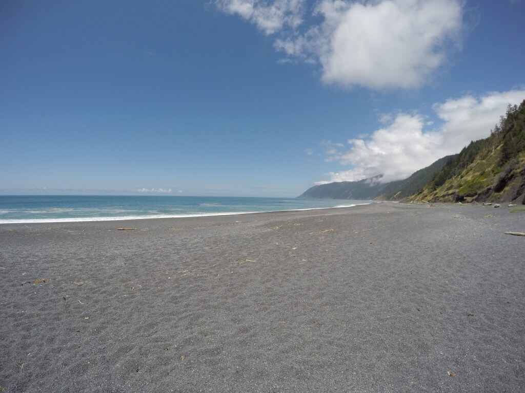Looking back, admiring the completed Lost Coast Trail