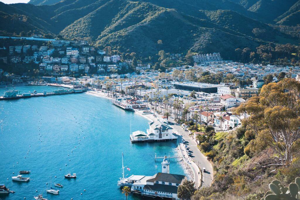 View of Avalon city from above on Catalina Island. Taken by Elias Shankaji @eliasshankaji
