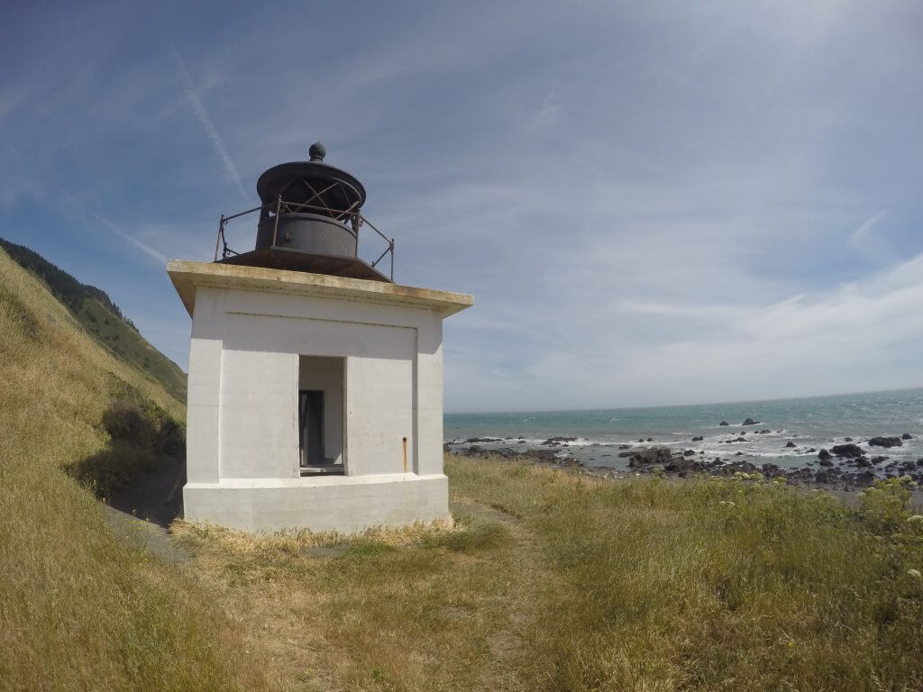The Punta Gorda Lighthouse roughly 3 miles South of Mattole Trailhead