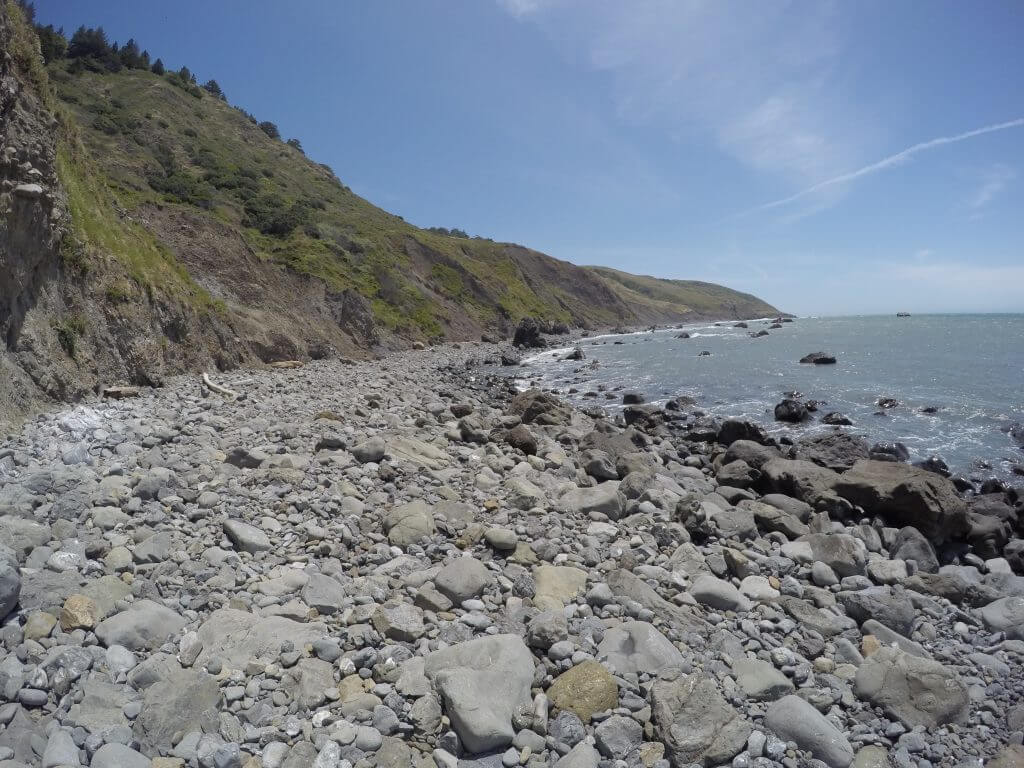 Our first glimpse of the tidal zone on the trail